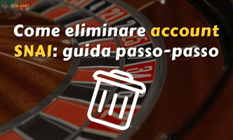 Come eliminare account SNAI guida passo-passo